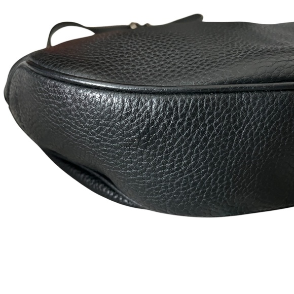 PRISTINE LANCEL CROISSANT SHOULDER BAG IN PEBBLED LEATHER NO SIGNS OF WEAR - Picture 6 of 14